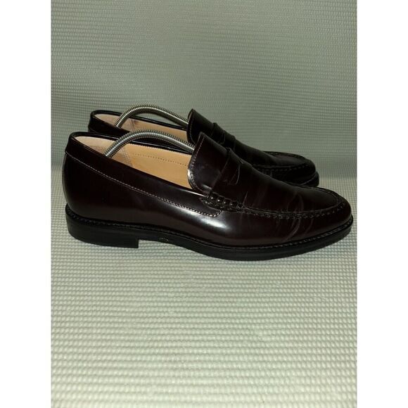 Sperry Gold-Cup Exeter Penny Loafers Slip On Men’s Size 11 Burgundy Leather - Picture 1 of 9
